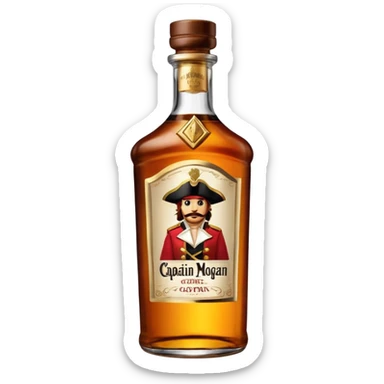 Bouteille de Captain Morgan sticker