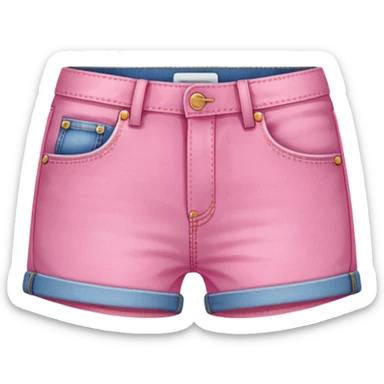 Pink short shorts sticker