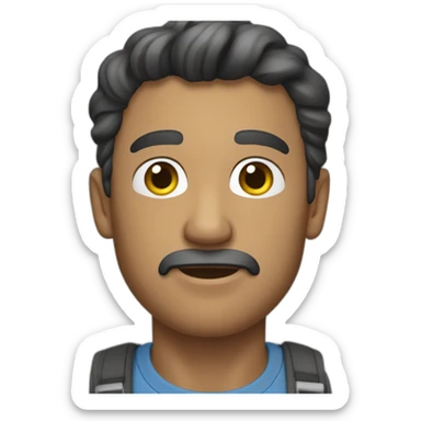 Un homme qui fait la trens skeu skeu sticker