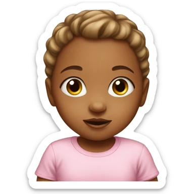 infant  girl sticker