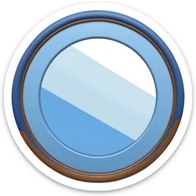 Blue Scandinavian mirror sticker