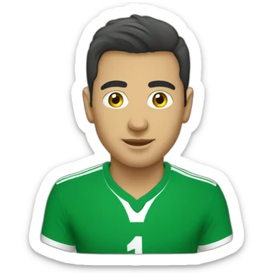 Algerian teeshirt footbal  sticker