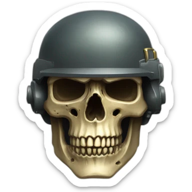 Helldivers Skull Admiral sticker