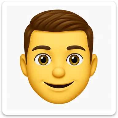 Based on these photos, make an emoji with facial features preserved sticker