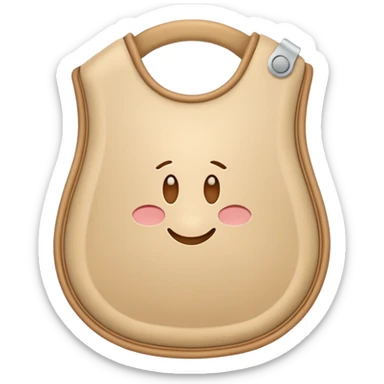 ostomy bag in beige with a circle in the middle. no liquids or smileys. keep it very clean and medical sticker