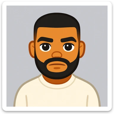 Convert this photo to an emoji style closely resembling the original person, using the general model for editing. sticker