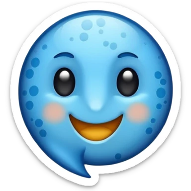 Blue tick sticker sticker