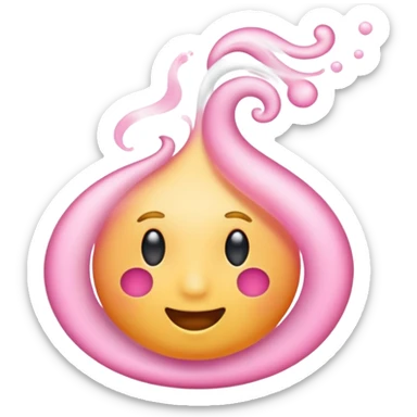 create a smell or scent emoji in the style of iphone sticker