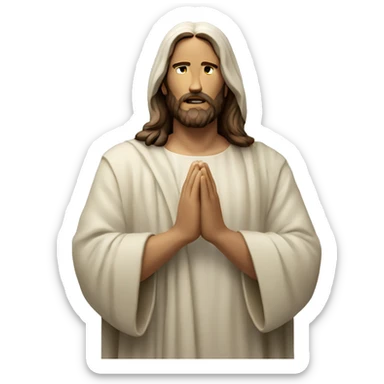 jesus christ pray sticker