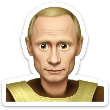 Putin if he were a monkey sticker