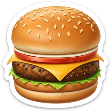 burger bun sticker