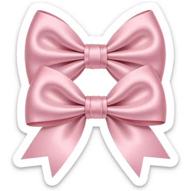 Light pink bows sticker