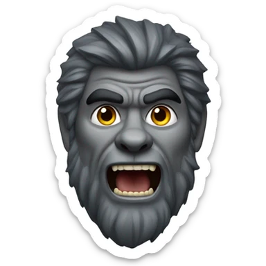 The wolf man sticker