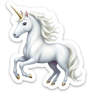 cinematic-beautiful-white-unicorn-emoji,-poised-and-regal,-with-a-slender,-ethereal-form-draped-in-a-pristine-white-color,-a-flowing-mane-and-tail,-and-a-white,-spiraled-horn-that-radiates-pure-light,-simplified-yet-sharp-and-majestic,  sticker
