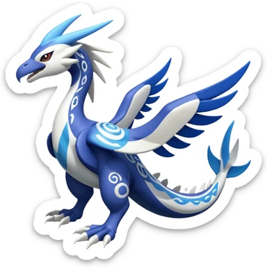 Lugia-Silvally-Zeraora-Kyogre-Latios-fusion-creature (full body) sticker