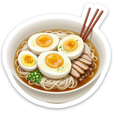 Korean cold noodles naengmyeon in a bowl with clear broth, half a boiled egg on top, no other toppings, no chopsticks sticker