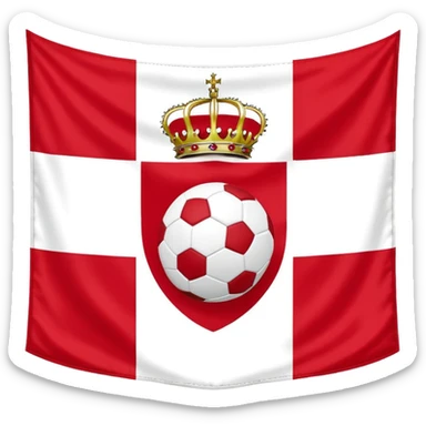 Royal antwerp fc flage whit read and a football sticker