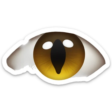 eye widen with drool from mouth (not nsfw) sticker