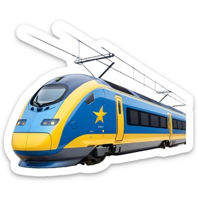 Eurostar - Eurostar International (Model Year: 2020) (Iconic colour: Blue and yellow) sticker
