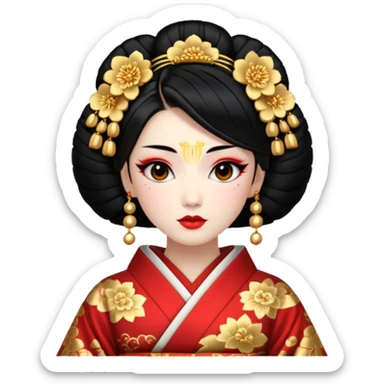 Geisha sticker