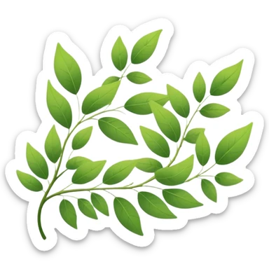 A gentle breeze blowing through the air, creating a subtle motion in the surroundings, with leaves or fabric softly swaying in response to the wind. The atmosphere is calm, yet there's a sense of movement, as if the air itself is alive and flowing sticker