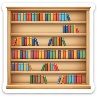 bookshelf sticker