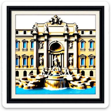 Trevi Fountain sticker