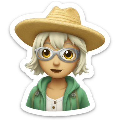 ranita en una charca saltando sticker