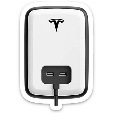 Tesla wall charger sticker