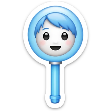 Emoji que represente la burbuja del lightstick del grupo de kpop Straykids  sticker