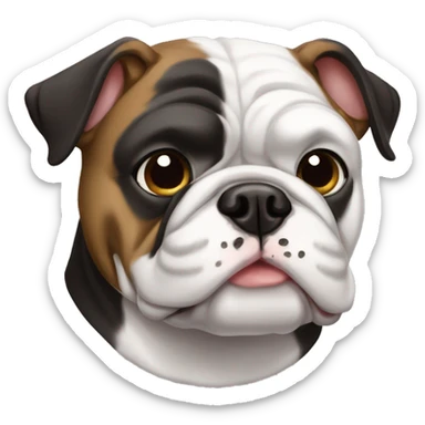 Bulldog francês preto e branco  sticker