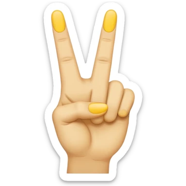 A minimal, emoji-style hand icon similar to the classic middle finger emoji, but with the ring finger raised instead of the middle finger. Flat design, smooth rounded shapes, soft yellow emoji skin tone, simple shading, centered on a transparent background, modern and clean iOS-style emo sticker