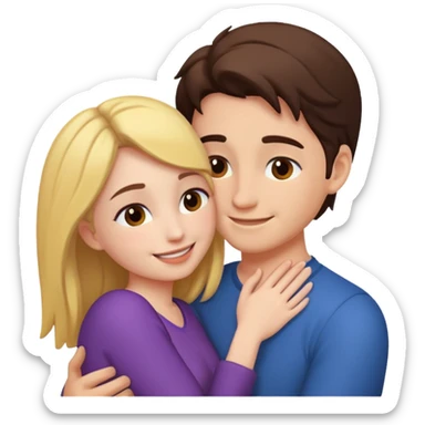 intimate moment between lovers sticker