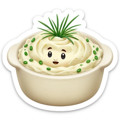 Mashed potatoes with chives sticker
