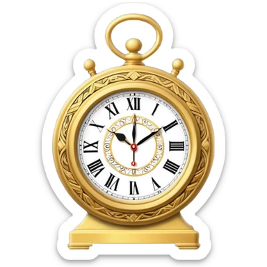 Clock strike 12 midnigh arive sticker