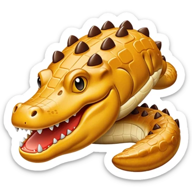 Biscotto in prospettiva di lato sticker