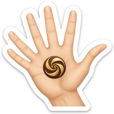 Triskelion hand signal sticker
