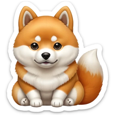 shiba inu dog sticker
