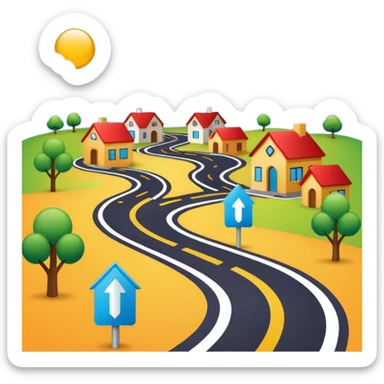 roadmap for business presentation sticker