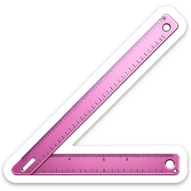 mac os icon, ruler, measures, resize, pink sticker