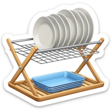 dishes drying rack sticker
