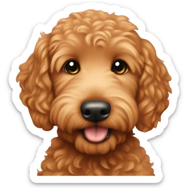 Ginger golden doodle. Baby. sticker