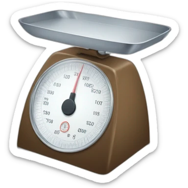 Weighing scale sticker