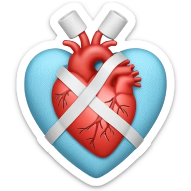 Bandage heart  sticker