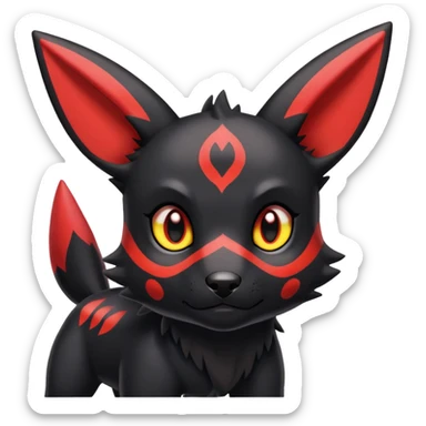 Guilmon-Houndour-Umbreon-hybrid sticker