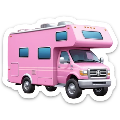 Barbie style rv off-roading rock-climbing desert Winnebago  sticker