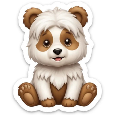 Can you do a mix of a Maltese and bear cub sticker