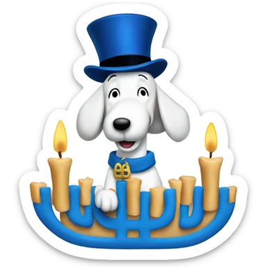 Snoopy Hanukkah  sticker