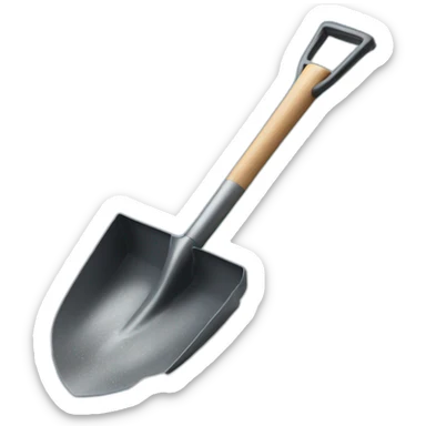 shovel with snow sticker