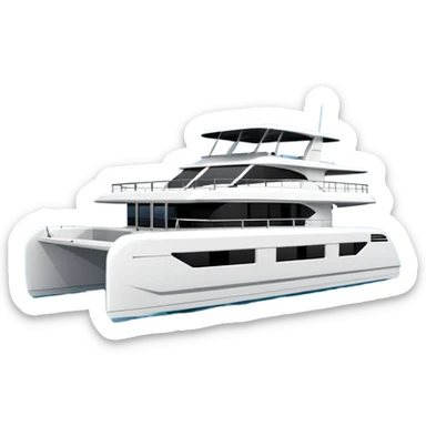 a lagoon SIXTY 7 power catamaran with no wording on it  sticker